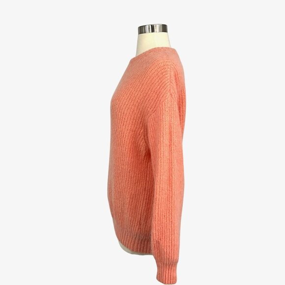 American Vintage Rozy Peach Knit Sweater Size XS/S Crew Neck Pullover - Picture 2 of 9